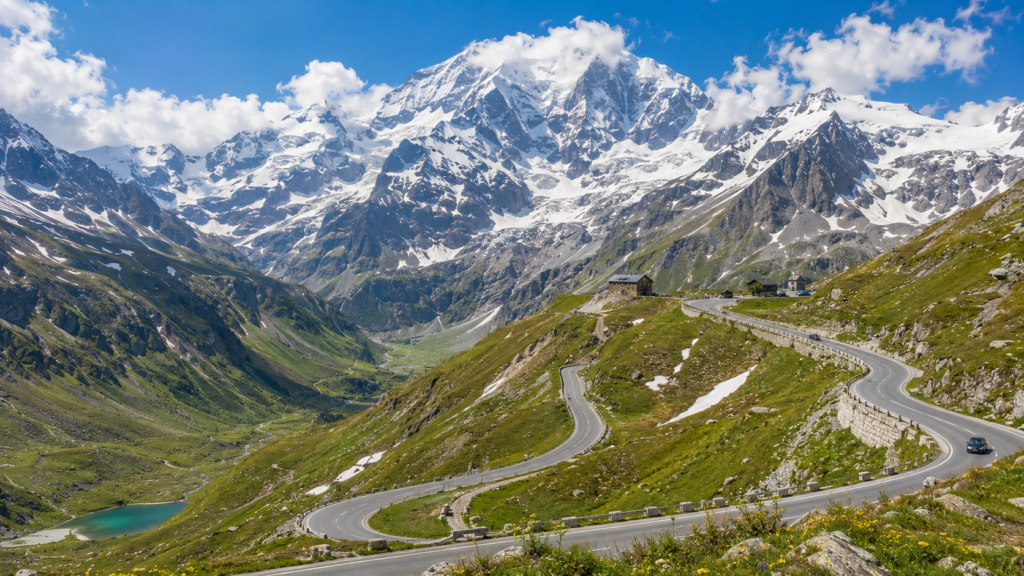 Grossglockner High Alpine Road winding through the Austrian Alps