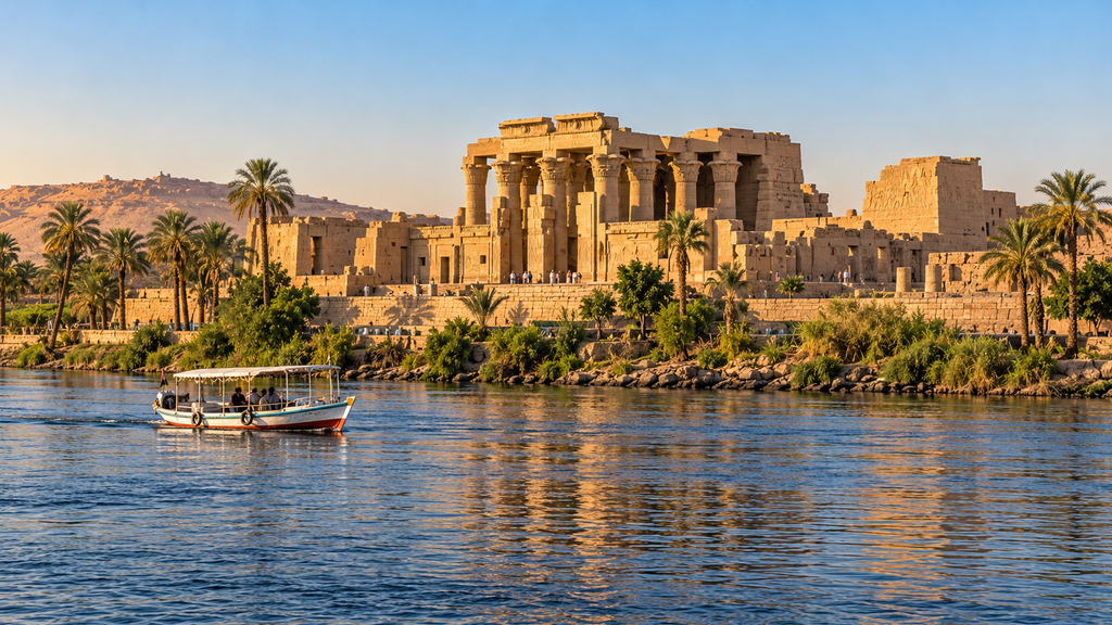 Kom Ombo Temple beside the Nile in southern Egypt
